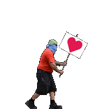 Mostly-peaceful protester